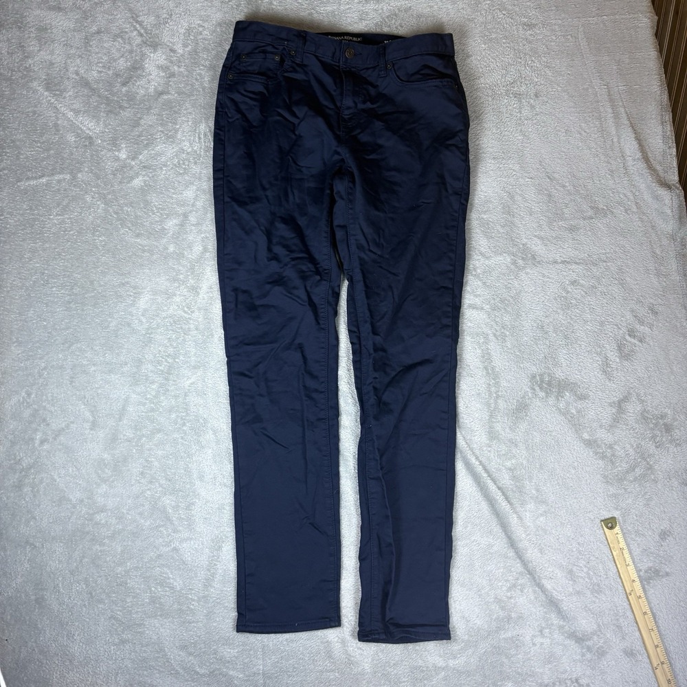Banana Republic Travel Jeans Mens 32x34‎ (Fits 32x32) Dark Wash Athletic Fit